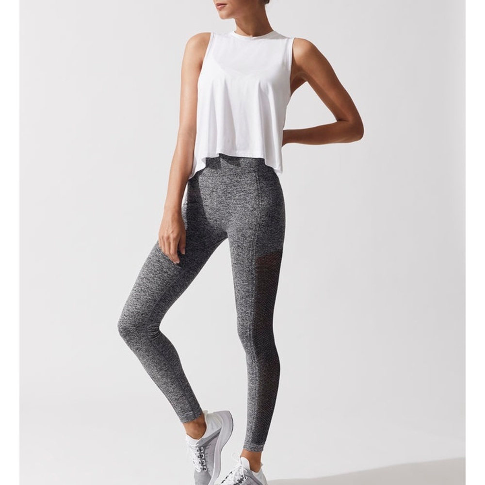 NWT Carbon38 Crop White Tank Top